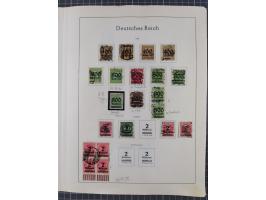 1872/1966, gestempelte und postfrische/ungebrauchte alte Sammlung in zwei Vordruckalben, ab Deutsches Reich gestempelt in den