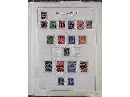 1872/1966, gestempelte und postfrische/ungebrauchte alte Sammlung in zwei Vordruckalben, ab Deutsches Reich gestempelt in den