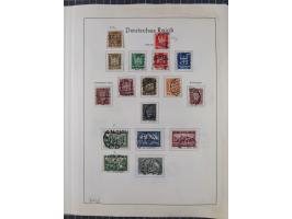 1872/1966, gestempelte und postfrische/ungebrauchte alte Sammlung in zwei Vordruckalben, ab Deutsches Reich gestempelt in den