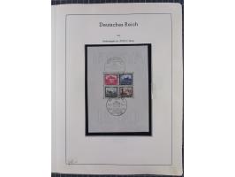 1872/1966, gestempelte und postfrische/ungebrauchte alte Sammlung in zwei Vordruckalben, ab Deutsches Reich gestempelt in den