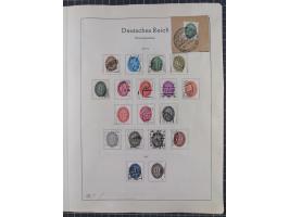 1872/1966, gestempelte und postfrische/ungebrauchte alte Sammlung in zwei Vordruckalben, ab Deutsches Reich gestempelt in den
