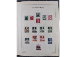 1872/1966, gestempelte und postfrische/ungebrauchte alte Sammlung in zwei Vordruckalben, ab Deutsches Reich gestempelt in den