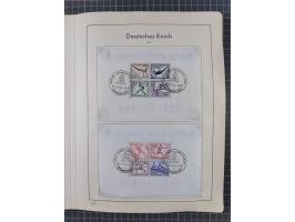 1872/1966, gestempelte und postfrische/ungebrauchte alte Sammlung in zwei Vordruckalben, ab Deutsches Reich gestempelt in den