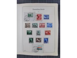 1872/1966, gestempelte und postfrische/ungebrauchte alte Sammlung in zwei Vordruckalben, ab Deutsches Reich gestempelt in den