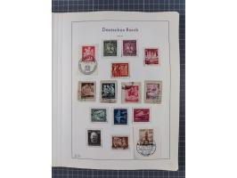 1872/1966, gestempelte und postfrische/ungebrauchte alte Sammlung in zwei Vordruckalben, ab Deutsches Reich gestempelt in den