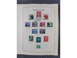 1872/1966, gestempelte und postfrische/ungebrauchte alte Sammlung in zwei Vordruckalben, ab Deutsches Reich gestempelt in den