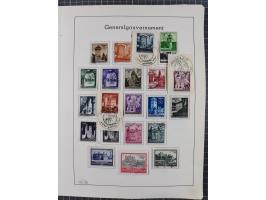 1872/1966, gestempelte und postfrische/ungebrauchte alte Sammlung in zwei Vordruckalben, ab Deutsches Reich gestempelt in den