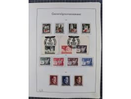 1872/1966, gestempelte und postfrische/ungebrauchte alte Sammlung in zwei Vordruckalben, ab Deutsches Reich gestempelt in den