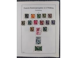 1872/1966, gestempelte und postfrische/ungebrauchte alte Sammlung in zwei Vordruckalben, ab Deutsches Reich gestempelt in den