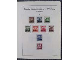 1872/1966, gestempelte und postfrische/ungebrauchte alte Sammlung in zwei Vordruckalben, ab Deutsches Reich gestempelt in den