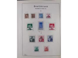 1872/1966, gestempelte und postfrische/ungebrauchte alte Sammlung in zwei Vordruckalben, ab Deutsches Reich gestempelt in den