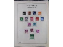 1872/1966, gestempelte und postfrische/ungebrauchte alte Sammlung in zwei Vordruckalben, ab Deutsches Reich gestempelt in den