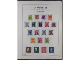 1872/1966, gestempelte und postfrische/ungebrauchte alte Sammlung in zwei Vordruckalben, ab Deutsches Reich gestempelt in den