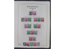 1872/1966, gestempelte und postfrische/ungebrauchte alte Sammlung in zwei Vordruckalben, ab Deutsches Reich gestempelt in den