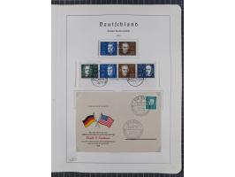 1872/1966, gestempelte und postfrische/ungebrauchte alte Sammlung in zwei Vordruckalben, ab Deutsches Reich gestempelt in den