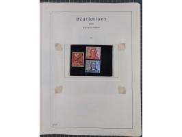 1872/1966, gestempelte und postfrische/ungebrauchte alte Sammlung in zwei Vordruckalben, ab Deutsches Reich gestempelt in den