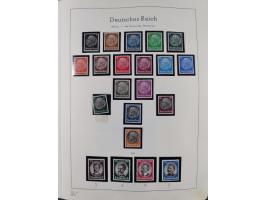 1872/1966, gestempelte und postfrische/ungebrauchte alte Sammlung in zwei Vordruckalben, ab Deutsches Reich gestempelt in den