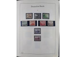 1872/1966, gestempelte und postfrische/ungebrauchte alte Sammlung in zwei Vordruckalben, ab Deutsches Reich gestempelt in den