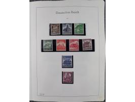 1872/1966, gestempelte und postfrische/ungebrauchte alte Sammlung in zwei Vordruckalben, ab Deutsches Reich gestempelt in den