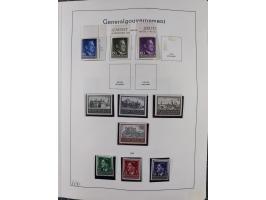 1872/1966, gestempelte und postfrische/ungebrauchte alte Sammlung in zwei Vordruckalben, ab Deutsches Reich gestempelt in den