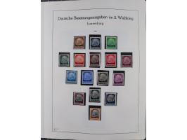 1872/1966, gestempelte und postfrische/ungebrauchte alte Sammlung in zwei Vordruckalben, ab Deutsches Reich gestempelt in den