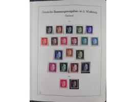 1872/1966, gestempelte und postfrische/ungebrauchte alte Sammlung in zwei Vordruckalben, ab Deutsches Reich gestempelt in den
