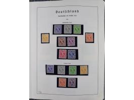 1872/1966, gestempelte und postfrische/ungebrauchte alte Sammlung in zwei Vordruckalben, ab Deutsches Reich gestempelt in den