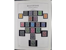 1872/1966, gestempelte und postfrische/ungebrauchte alte Sammlung in zwei Vordruckalben, ab Deutsches Reich gestempelt in den