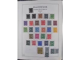 1872/1966, gestempelte und postfrische/ungebrauchte alte Sammlung in zwei Vordruckalben, ab Deutsches Reich gestempelt in den