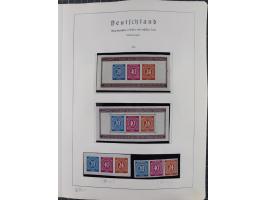 1872/1966, gestempelte und postfrische/ungebrauchte alte Sammlung in zwei Vordruckalben, ab Deutsches Reich gestempelt in den