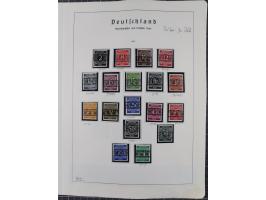 1872/1966, gestempelte und postfrische/ungebrauchte alte Sammlung in zwei Vordruckalben, ab Deutsches Reich gestempelt in den