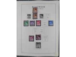 1872/1966, gestempelte und postfrische/ungebrauchte alte Sammlung in zwei Vordruckalben, ab Deutsches Reich gestempelt in den