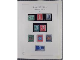 1872/1966, gestempelte und postfrische/ungebrauchte alte Sammlung in zwei Vordruckalben, ab Deutsches Reich gestempelt in den