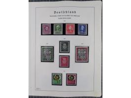 1872/1966, gestempelte und postfrische/ungebrauchte alte Sammlung in zwei Vordruckalben, ab Deutsches Reich gestempelt in den