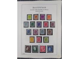 1872/1966, gestempelte und postfrische/ungebrauchte alte Sammlung in zwei Vordruckalben, ab Deutsches Reich gestempelt in den