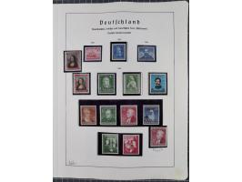 1872/1966, gestempelte und postfrische/ungebrauchte alte Sammlung in zwei Vordruckalben, ab Deutsches Reich gestempelt in den