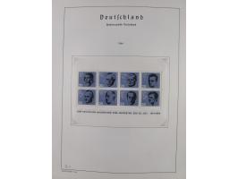 1872/1966, gestempelte und postfrische/ungebrauchte alte Sammlung in zwei Vordruckalben, ab Deutsches Reich gestempelt in den