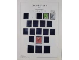 1872/1966, gestempelte und postfrische/ungebrauchte alte Sammlung in zwei Vordruckalben, ab Deutsches Reich gestempelt in den