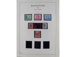 1872/1966, gestempelte und postfrische/ungebrauchte alte Sammlung in zwei Vordruckalben, ab Deutsches Reich gestempelt in den