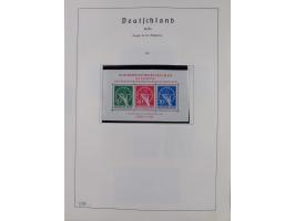 1872/1966, gestempelte und postfrische/ungebrauchte alte Sammlung in zwei Vordruckalben, ab Deutsches Reich gestempelt in den