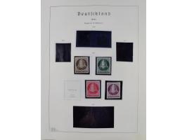 1872/1966, gestempelte und postfrische/ungebrauchte alte Sammlung in zwei Vordruckalben, ab Deutsches Reich gestempelt in den