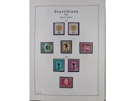 1872/1966, gestempelte und postfrische/ungebrauchte alte Sammlung in zwei Vordruckalben, ab Deutsches Reich gestempelt in den