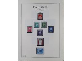 1872/1966, gestempelte und postfrische/ungebrauchte alte Sammlung in zwei Vordruckalben, ab Deutsches Reich gestempelt in den