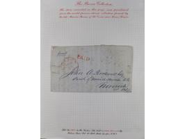 1840/60 (ca.), Harnden Express postal history collection, , neatly-written up on pages, over twenty items beginning with a le