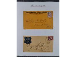 1840/60 (ca.), Harnden Express postal history collection, , neatly-written up on pages, over twenty items beginning with a le