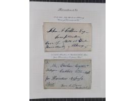 1840/60 (ca.), Harnden Express postal history collection, , neatly-written up on pages, over twenty items beginning with a le