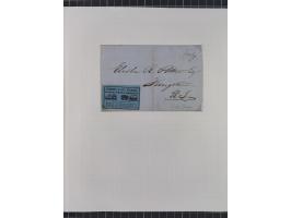 1840/60 (ca.), Harnden Express postal history collection, , neatly-written up on pages, over twenty items beginning with a le