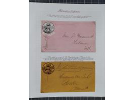 1840/60 (ca.), Harnden Express postal history collection, , neatly-written up on pages, over twenty items beginning with a le