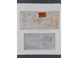 1840/60 (ca.), Harnden Express postal history collection, , neatly-written up on pages, over twenty items beginning with a le