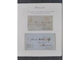 1840/60 (ca.), Harnden Express postal history collection, , neatly-written up on pages, over twenty items beginning with a le
